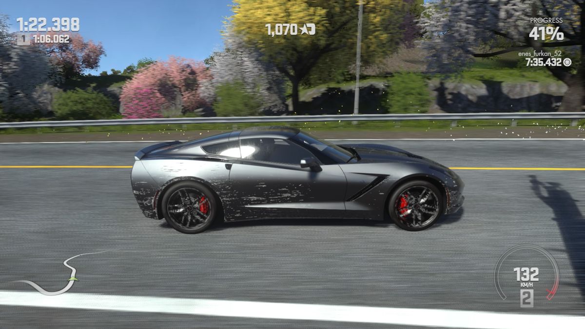 Driveclub (PlayStation 4) screenshot: Beauty destroyed