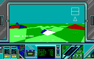 Thunderstrike (DOS) screenshot: Gameplay (EGA)