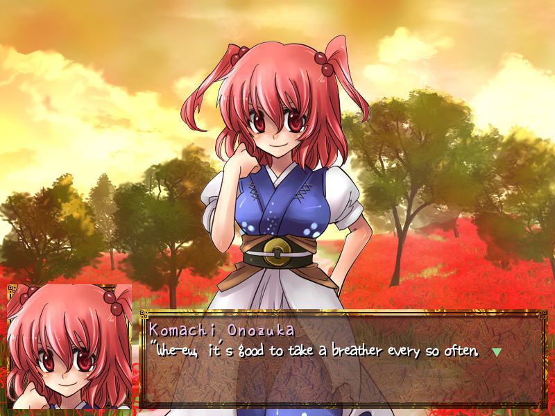 Sengoku Gensokyo (Windows) screenshot: Komachi