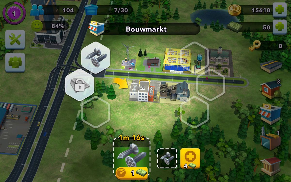 Screenshot of SimCity BuildIt (Android, 2014) MobyGames