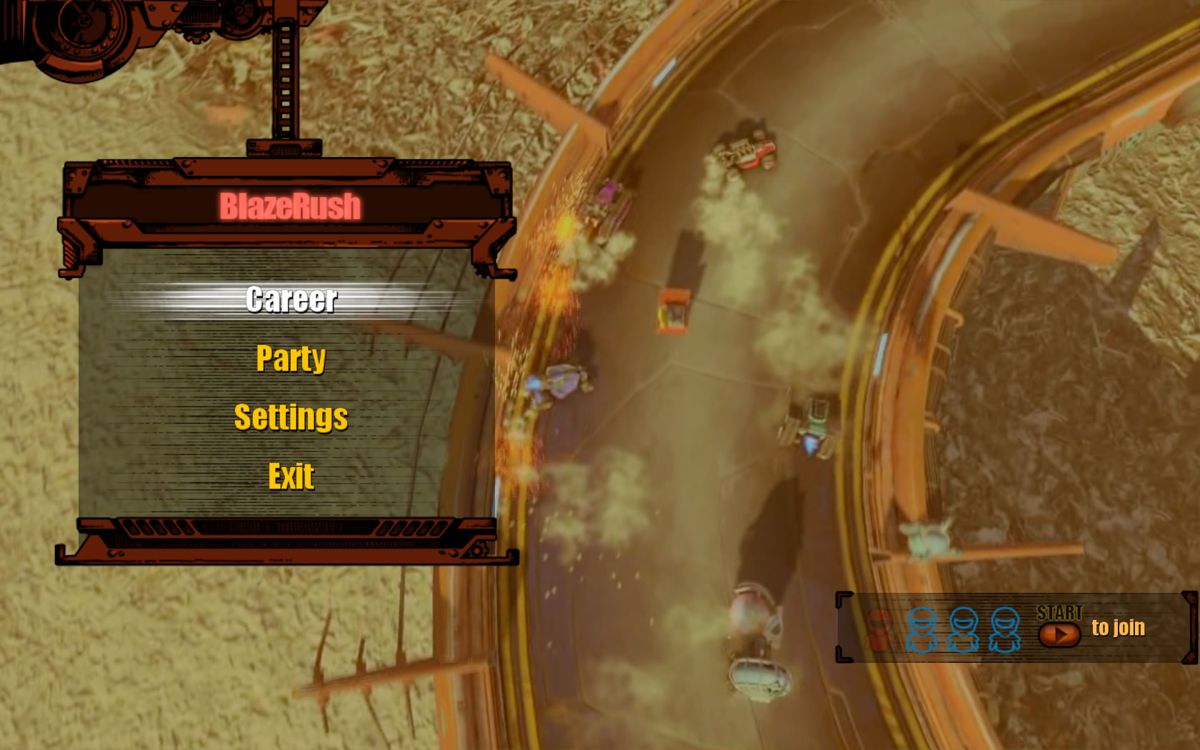 BlazeRush (Windows) screenshot: Main menu