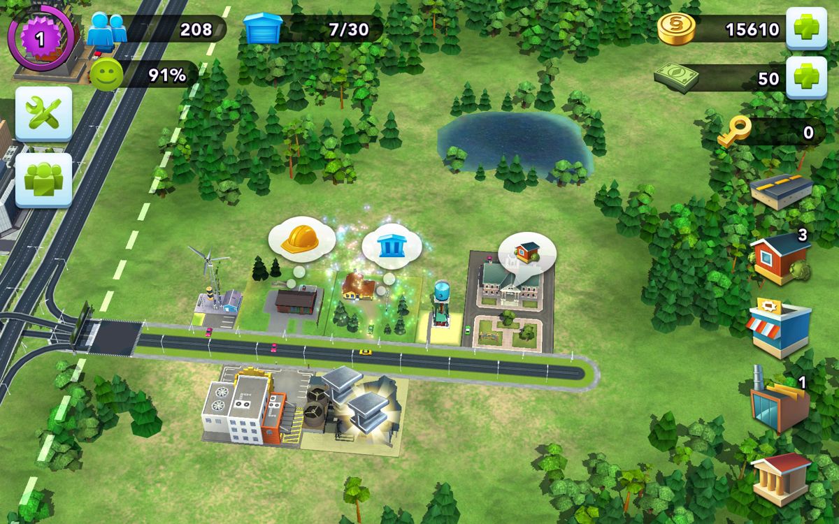 Screenshot of SimCity: BuildIt (Android, 2014) - MobyGames