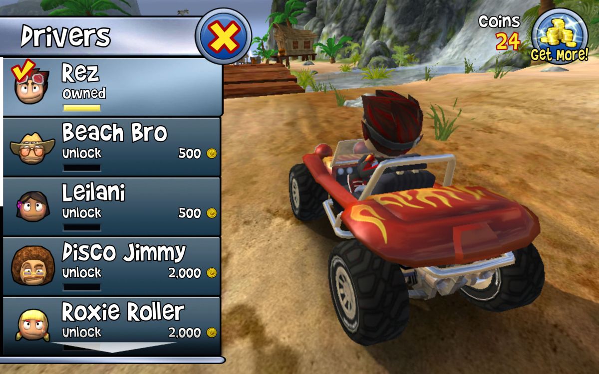 Screenshot of Beach Buggy Blitz (Android, 2012) - MobyGames