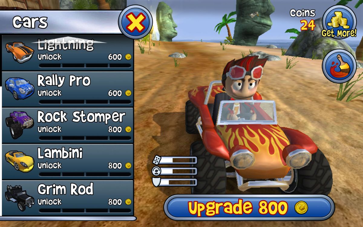 Screenshot of Beach Buggy Blitz (Android, 2012) - MobyGames