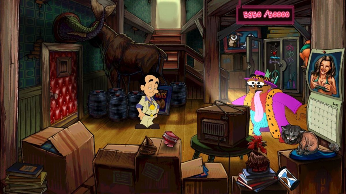 Leisure Suit Larry: Reloaded (Android) screenshot: Distracting the pimp