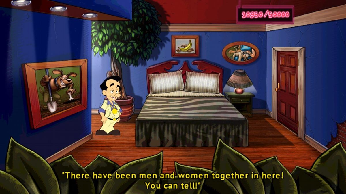 Leisure Suit Larry: Reloaded (Android) screenshot: Alas, there is nobody in the penthouse's bedroom