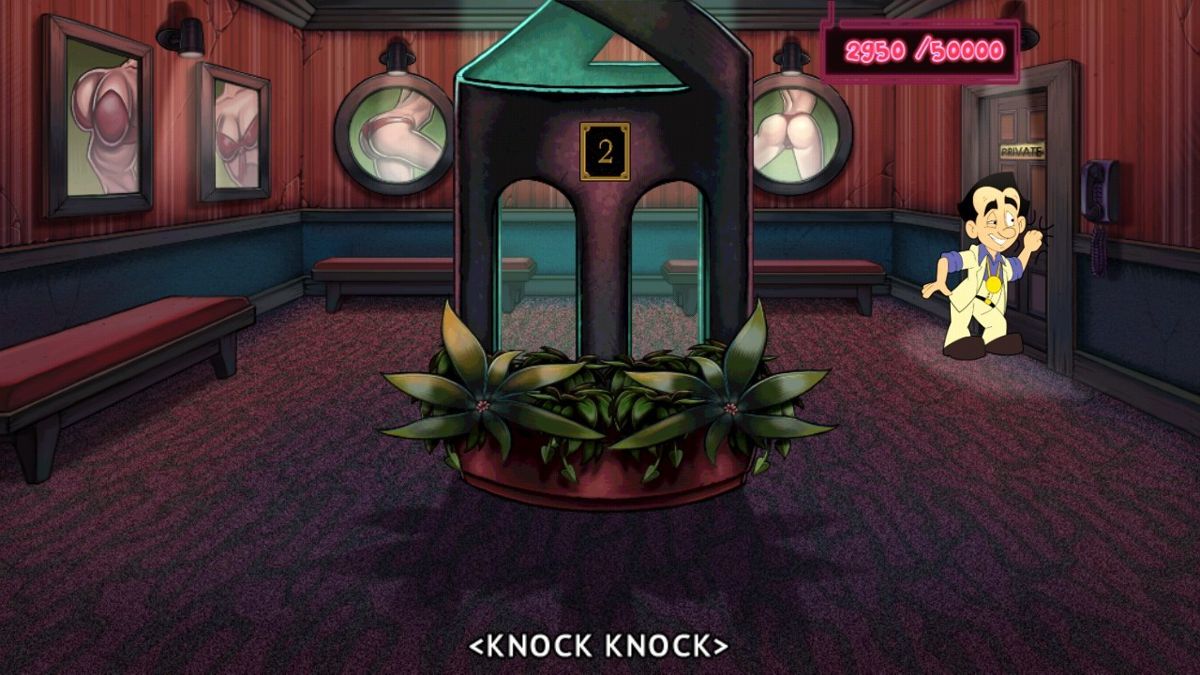 Leisure Suit Larry: Reloaded (Android) screenshot: Knocking on the door
