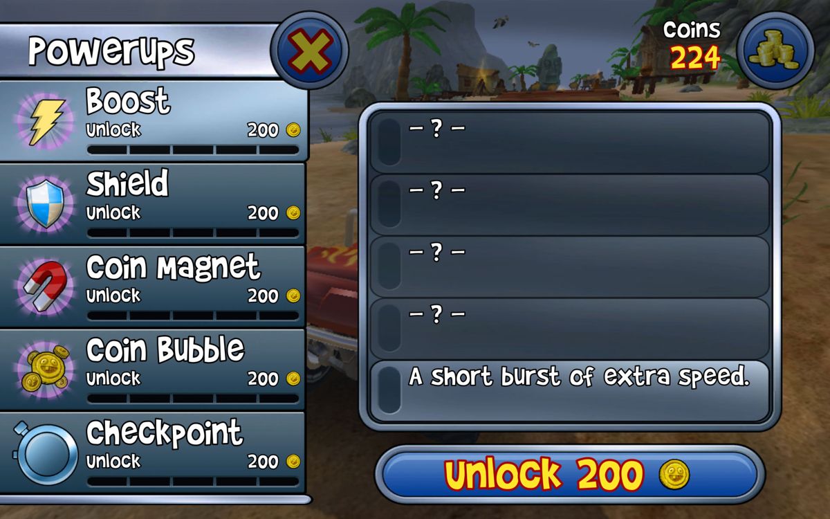 Screenshot of Beach Buggy Blitz (Android, 2012) - MobyGames