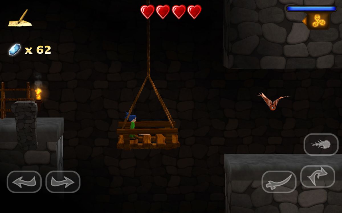 Swordigo (Android) screenshot: A flying bat