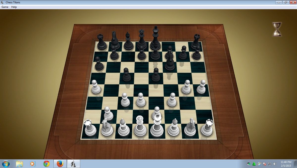 Microsoft Windows 7 (included games) (Windows) screenshot: Waiting for the computer's turn to move the pieces