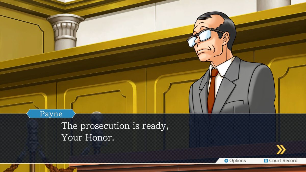 Phoenix Wright: Ace Attorney Trilogy (Nintendo Switch) screenshot: Gyakuten Saiban 2: As usual, the very first case starts with Payne as a prosecutor