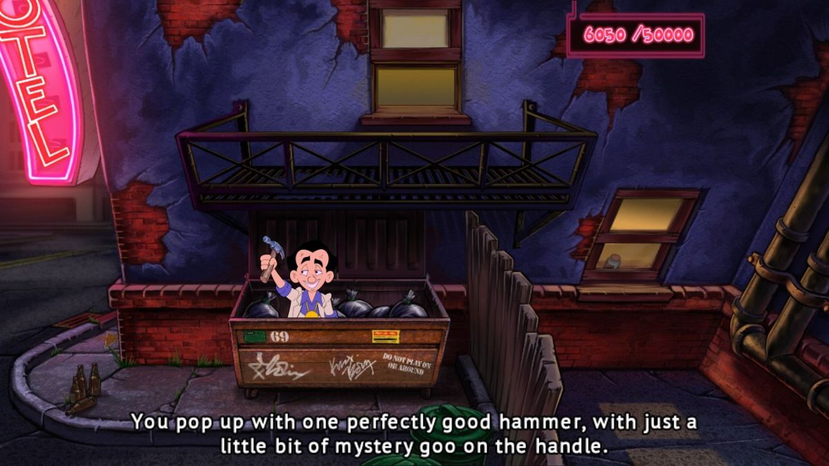 Leisure Suit Larry: Reloaded (Android) screenshot: Finding a hammer