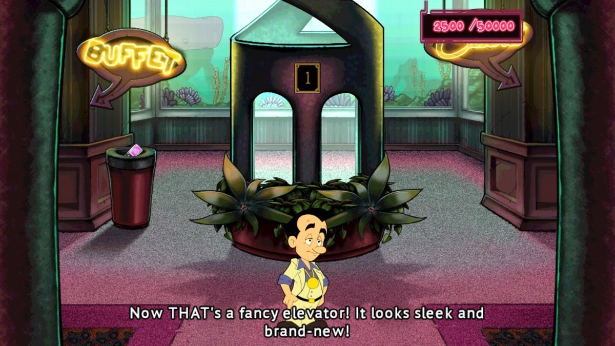 Leisure Suit Larry: Reloaded (Android) screenshot: Hotel's elevator