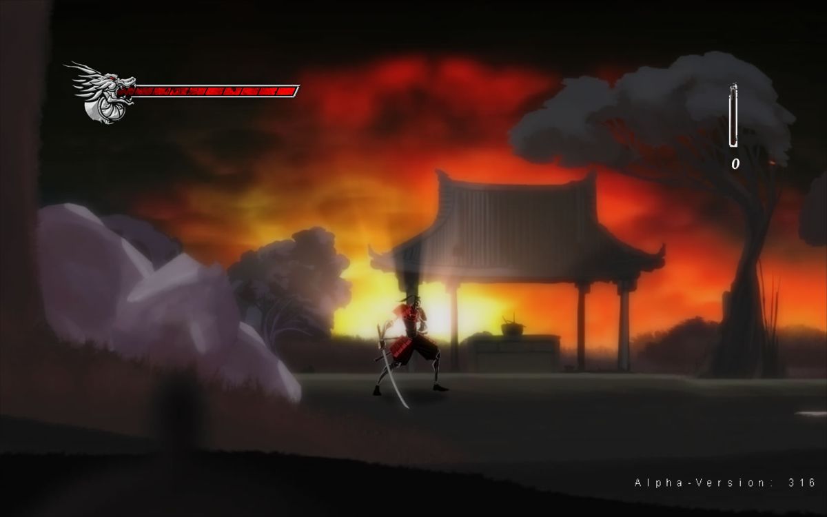 Onikira: Demon Killer (Windows) screenshot: Start of the game (Alpha Version 316)