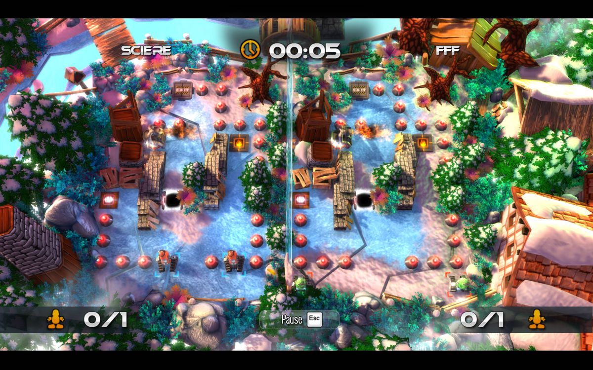 Robot Rescue Revolution (Windows) screenshot: Two-player game