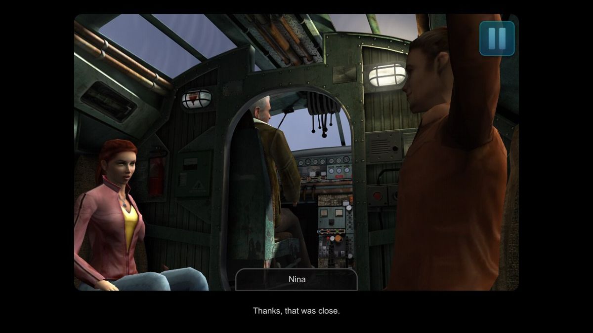 Secret Files: Tunguska (Android) screenshot: Flying with Max and Oleg to other destinations