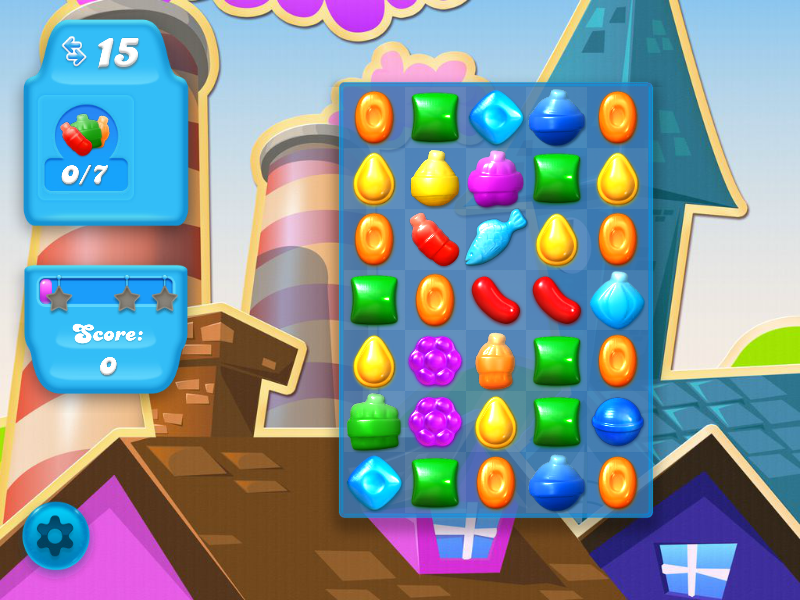 Candy Crush Soda Saga (Browser) screenshot: Level 1
