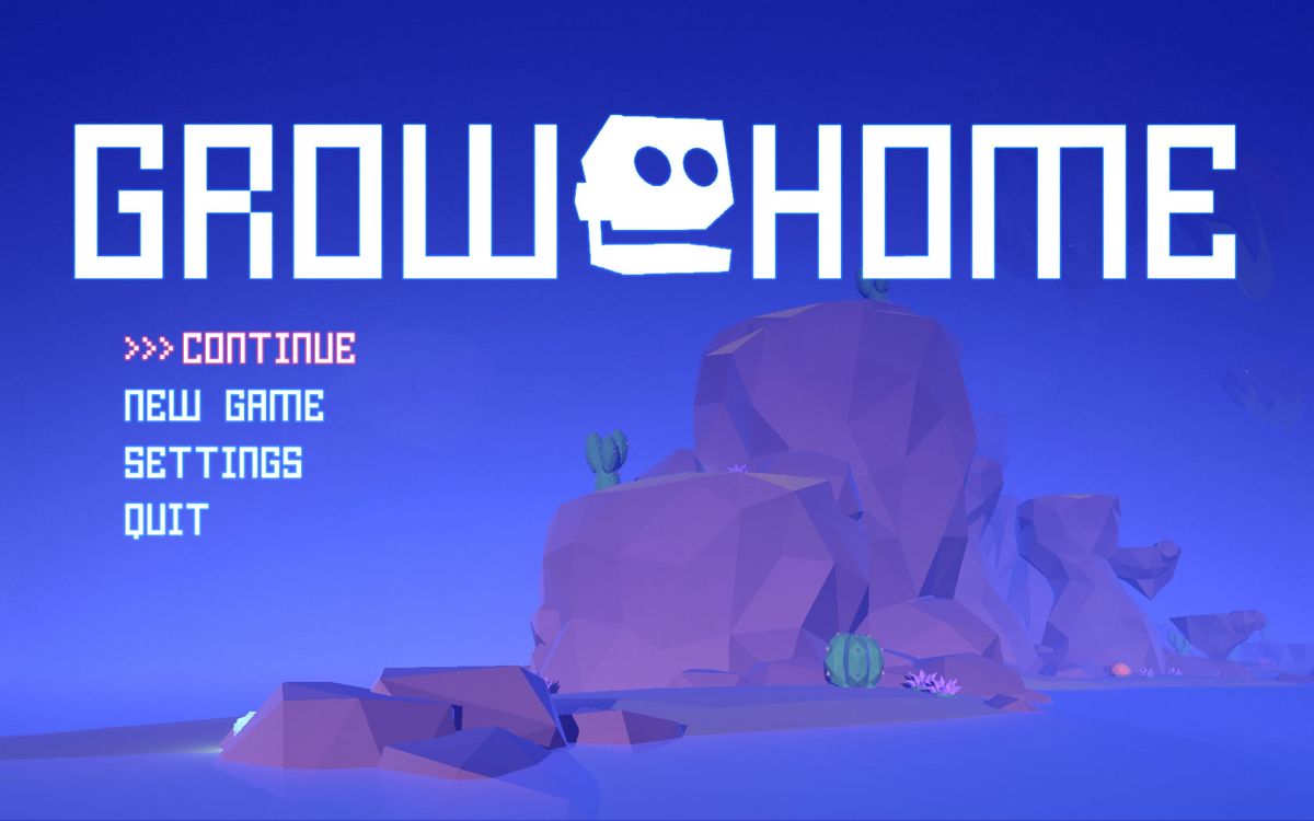 Grow Home (Windows) screenshot: Main menu