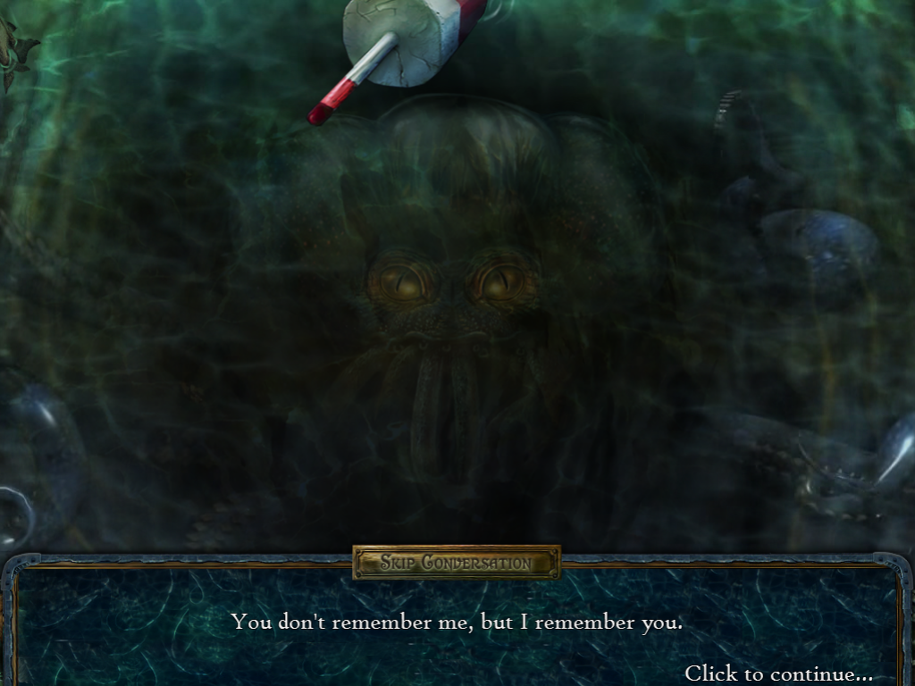 Small Town Terrors: Pilgrim's Hook (Windows) screenshot: Meet the antagonist