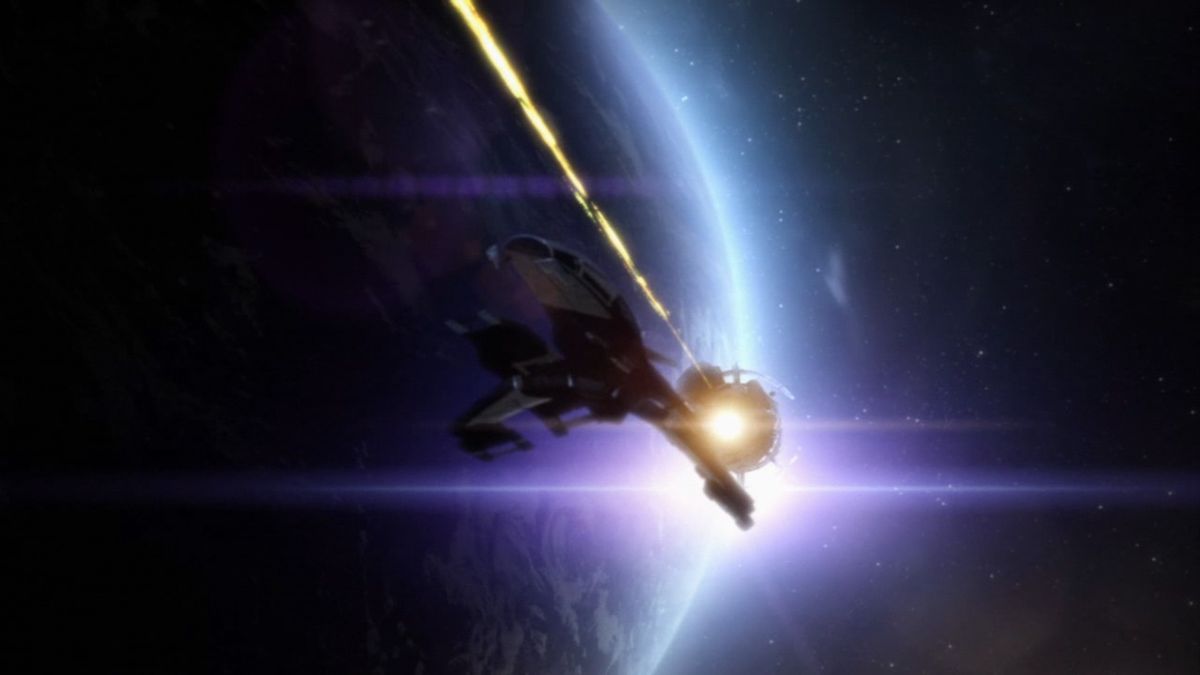 Mass Effect 2 (PlayStation 3) screenshot: Mass Effect 2 - Normandy is under attack