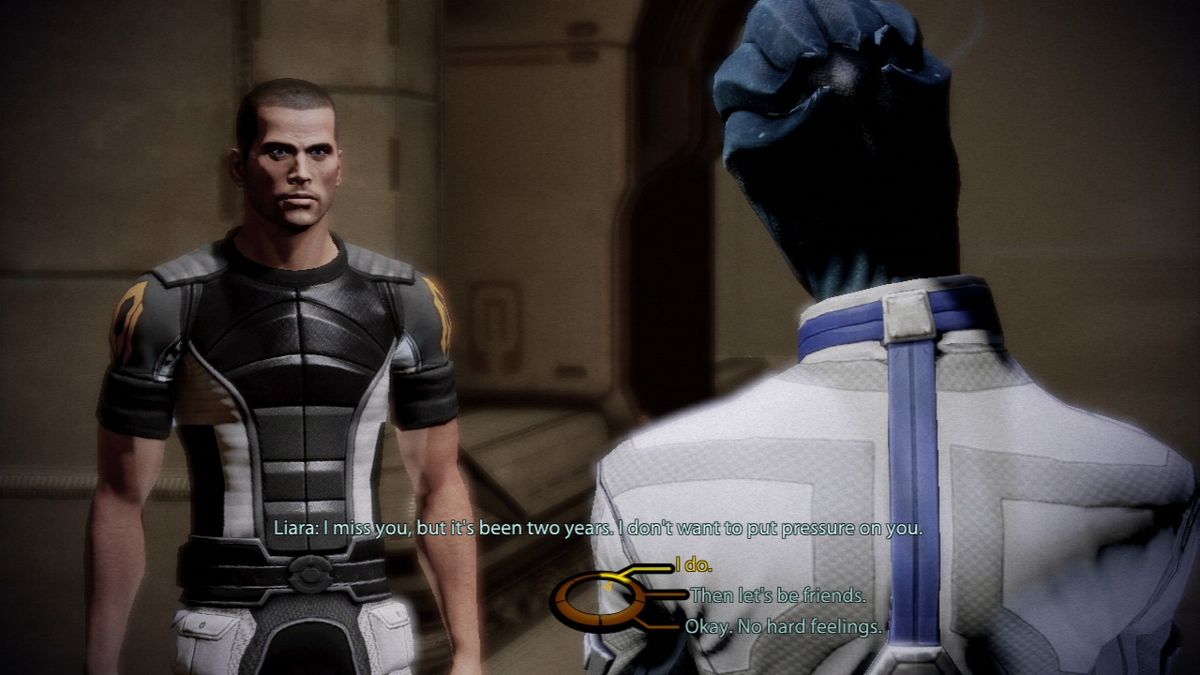 Mass Effect 2 (PlayStation 3) screenshot: Lair of the Shadow Broker - Could Liara and Shepard continue where they left off?