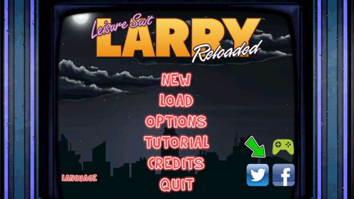 Leisure Suit Larry: Reloaded (Android) screenshot: Main Menu