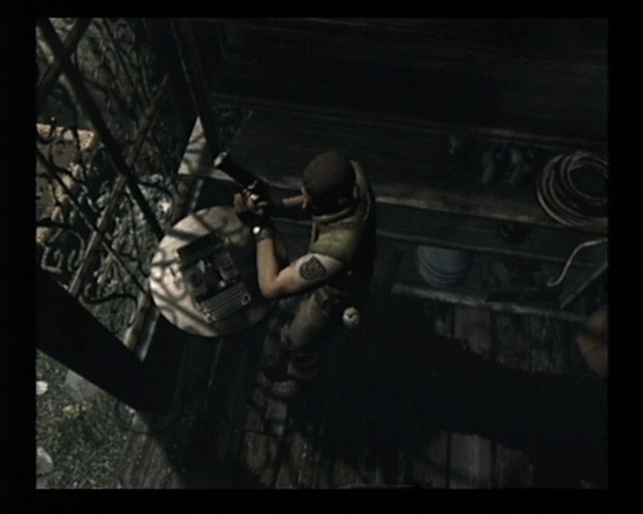 Resident Evil (GameCube) screenshot: Chris Scenario - Use the typewriter to save the game progress