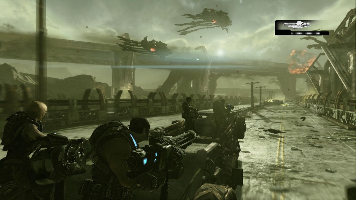 Gears of War 3 (Xbox 360) screenshot: Highway patrol