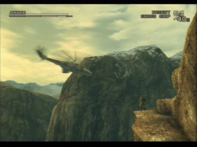 Metal Gear Solid 3: Snake Eater (PlayStation 2) screenshot: This mountain seems well protected