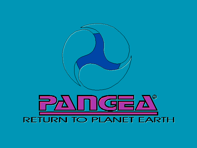 Pangea: Return to Planet Earth (DOS) screenshot: The title screen