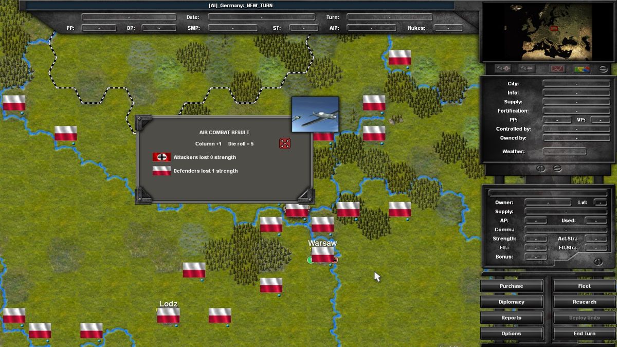 WW2: Time of Wrath (Windows) screenshot: Air combat results
