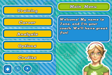Kids Learn 2 Think: A+ Edition (Nintendo DS) screenshot: Main Menu