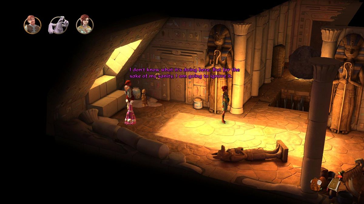 The Book of Unwritten Tales 2 (Windows) screenshot: In the pyramid