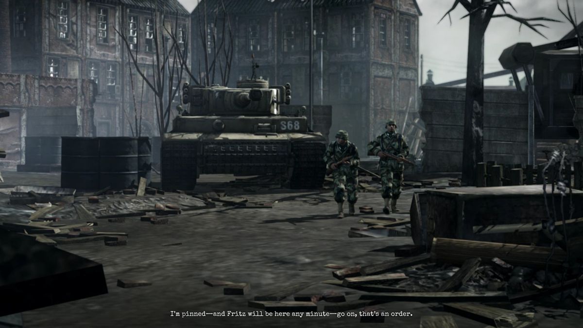 Company of Heroes 2 (Windows) screenshot: Incoming Tiger tank