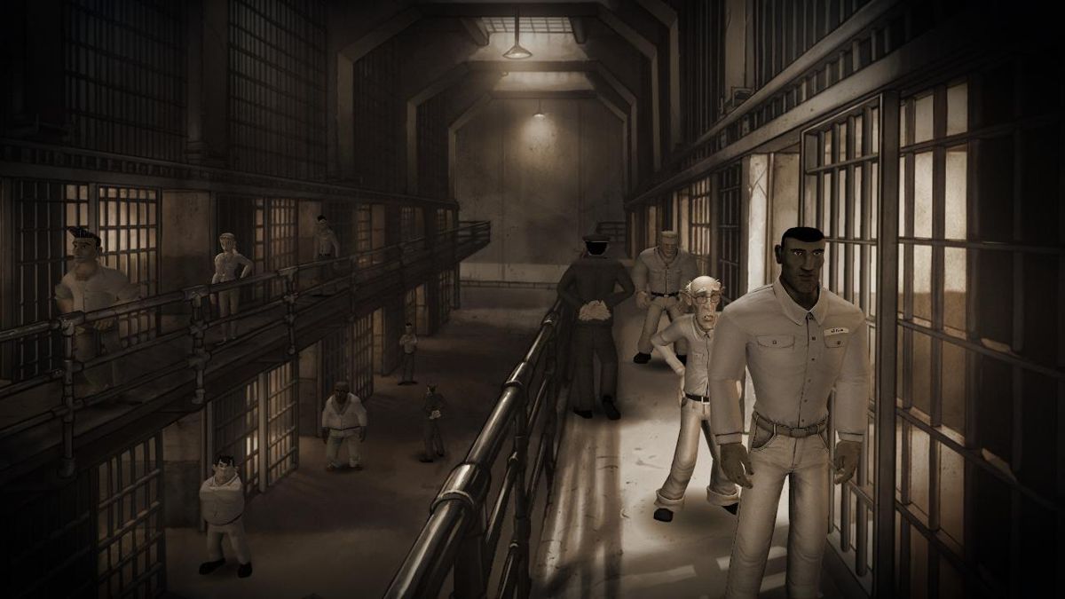 1954: Alcatraz (Windows) screenshot: The cells and the inmates
