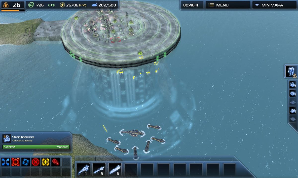 Supreme Commander 2 (Windows) screenshot: Small fleet