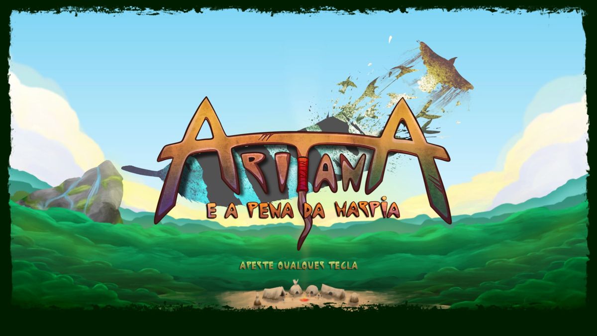 Aritana and the Harpy's Feather (Windows) screenshot: Title screen.
