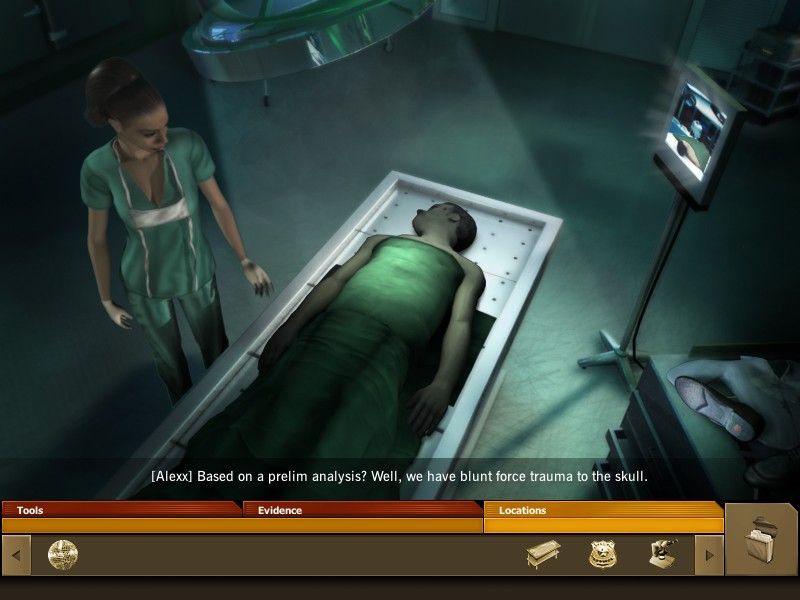 CSI: Miami (Windows) screenshot: Alexx at the morgue will tell you more about what happened to the victim