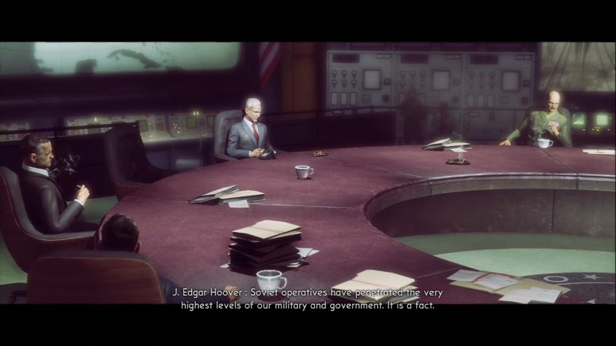 The Bureau: XCOM Declassified (PlayStation 3) screenshot: U.S. high officials still believe that Soviets are the real threat here