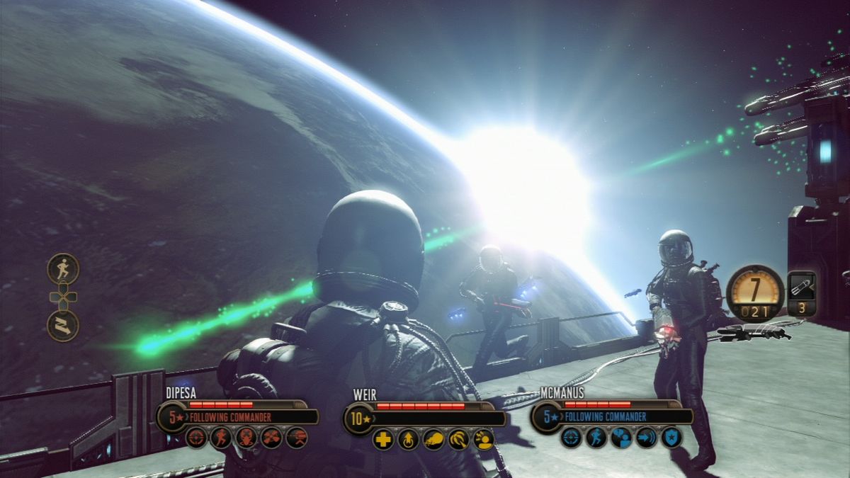 The Bureau: XCOM Declassified (PlayStation 3) screenshot: Onboard the alien mothership attacking the Earth