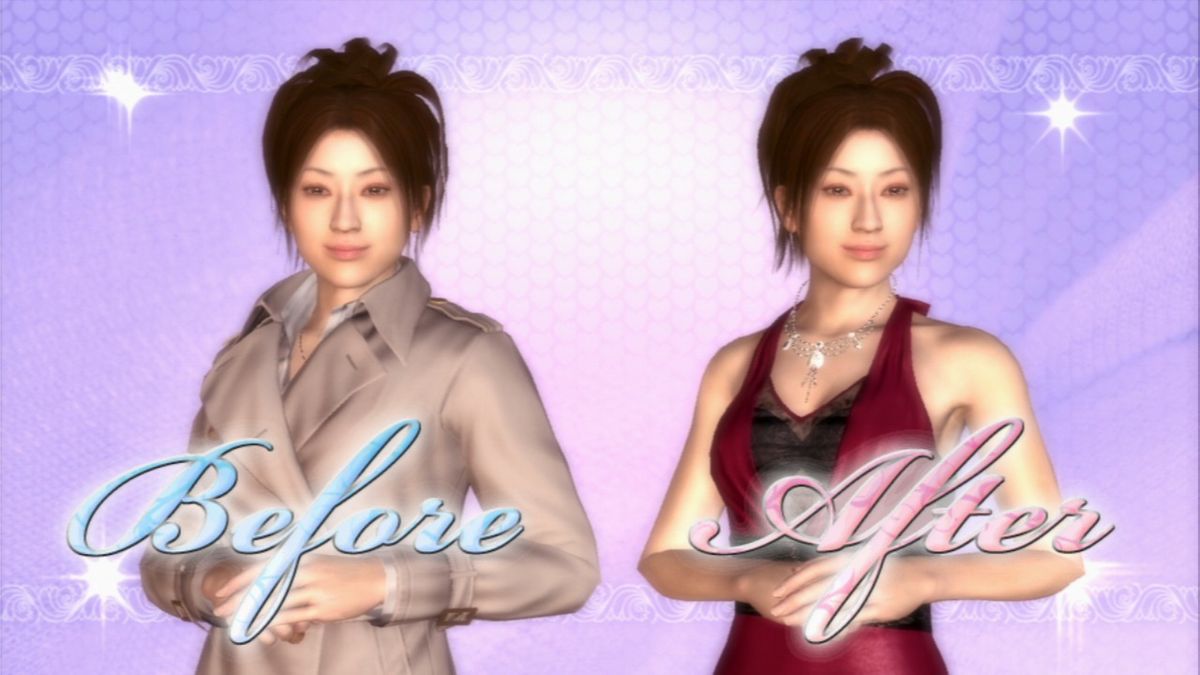 Yakuza 4 (PlayStation 3) screenshot: Before and after