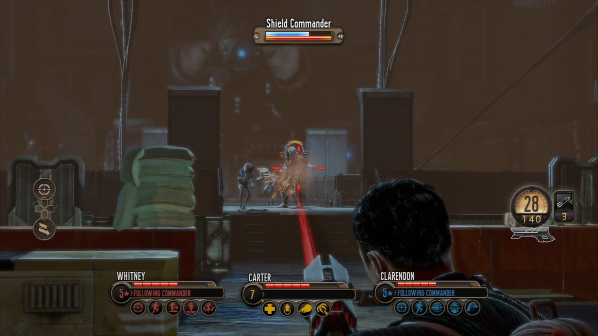 The Bureau: XCOM Declassified (PlayStation 3) screenshot: Enemy commanders have shields
