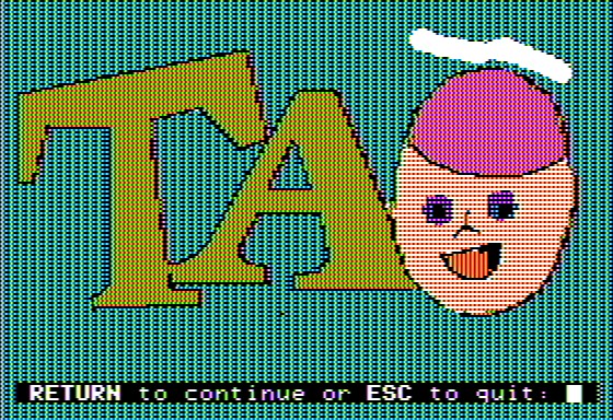 Microzine #3 (Apple II) screenshot: Tag - Title Screen
