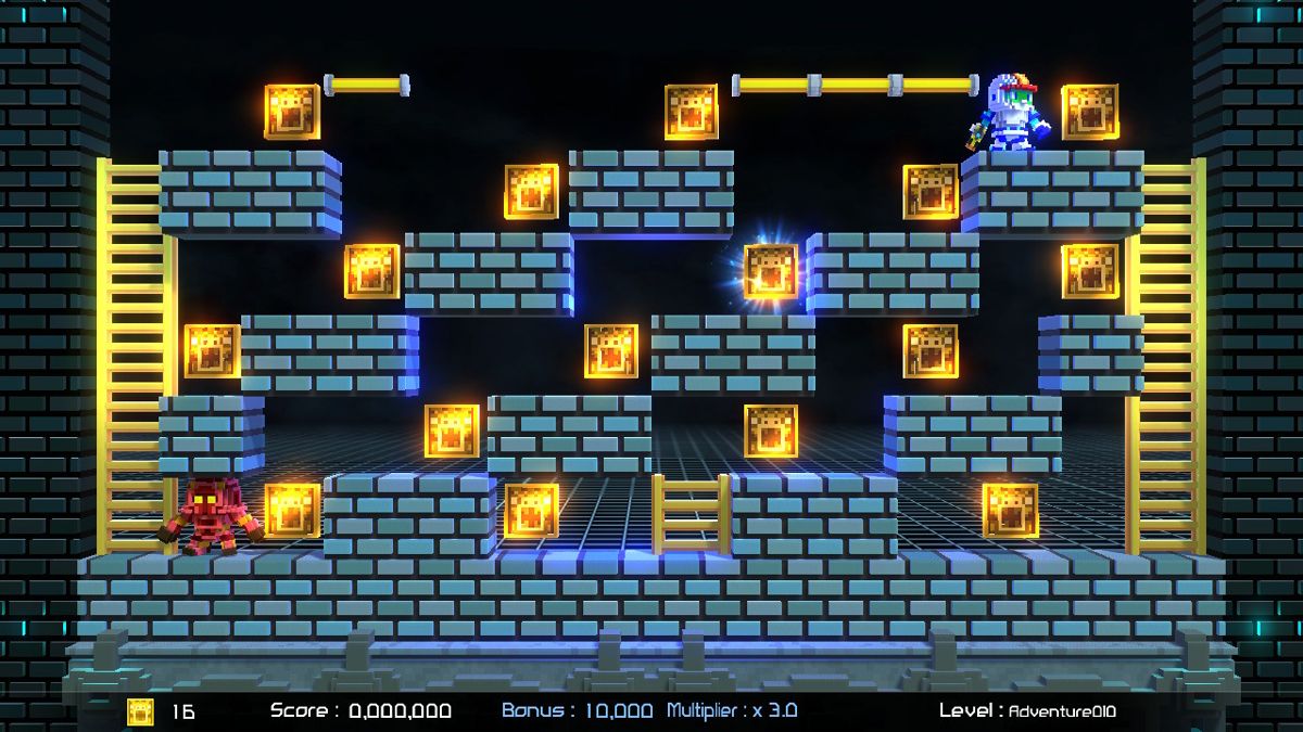 Lode Runner: Legacy (Nintendo Switch) screenshot: Adventure level 10
