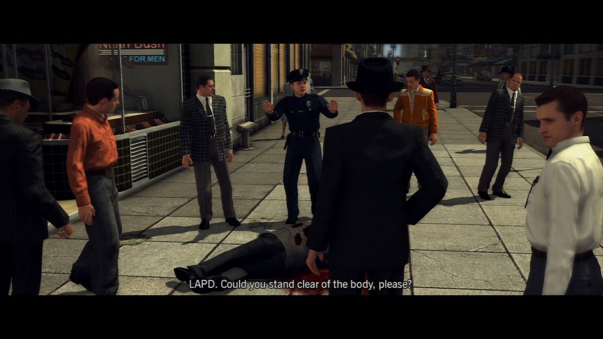 L.A. Noire (PlayStation 3) screenshot: Securing the crime scene