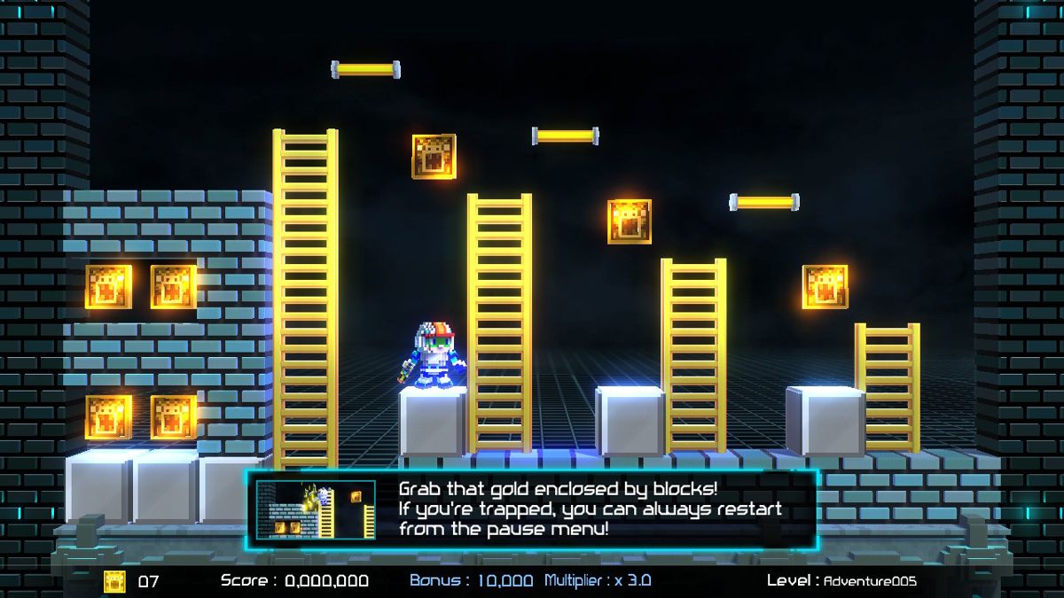 Lode Runner: Legacy (Nintendo Switch) screenshot: Adventure level 5