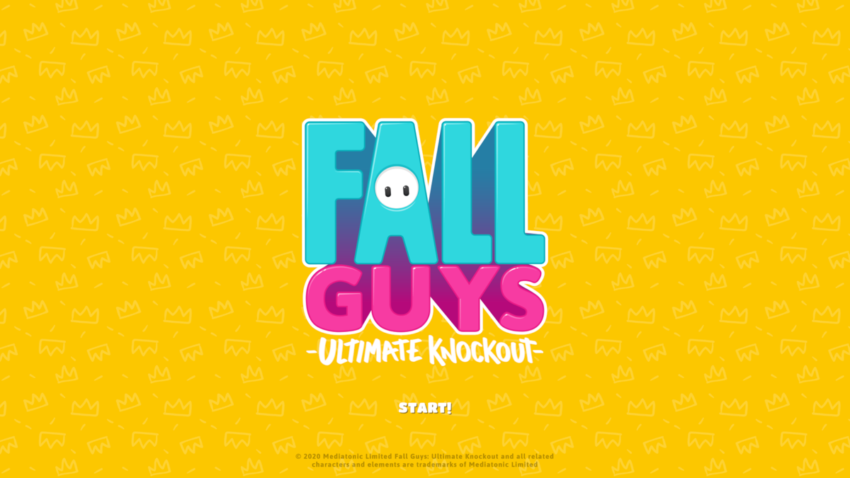 Fall Guys (Windows) screenshot: Title screen