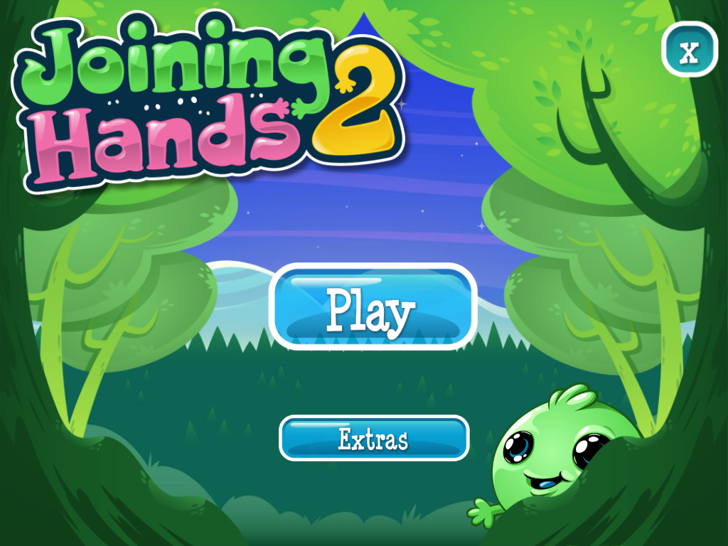 Joining Hands 2 (Windows) screenshot: Title and main menu