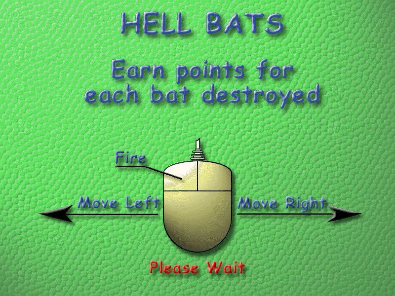 Action SATS Learning: Key Stage 1 4-7 Years: Time (Windows) screenshot: The instructions for a game of 'Hell Bats'