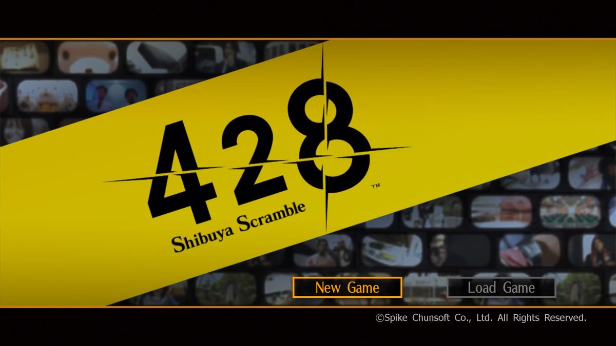 428: Shibuya Scramble (PlayStation 4) screenshot: Main menu